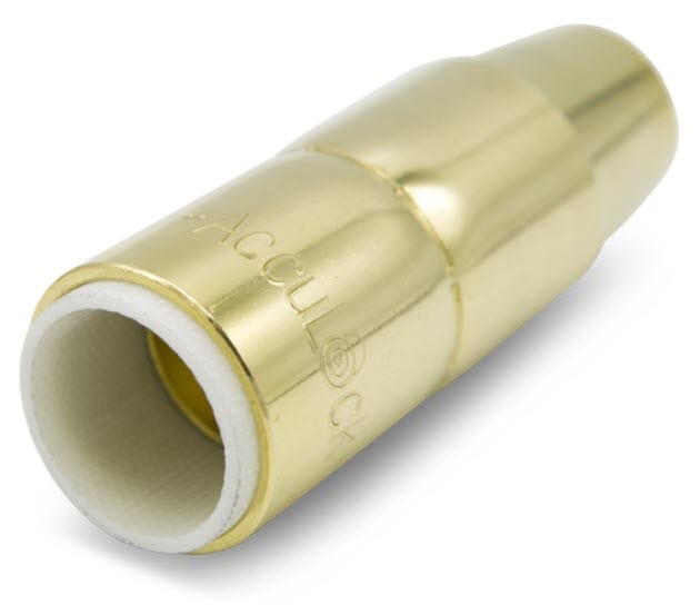 Gold colored Acculock pool cue joint protector