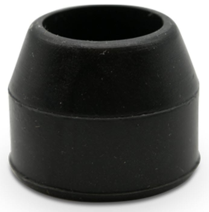 Black rubber tapered bushing
