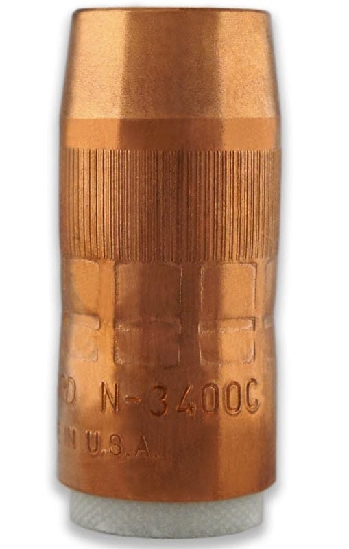 Copper MIG welding nozzle with N-3400C model number