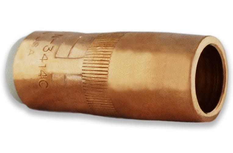 Copper welding nozzle with N-3414C marking