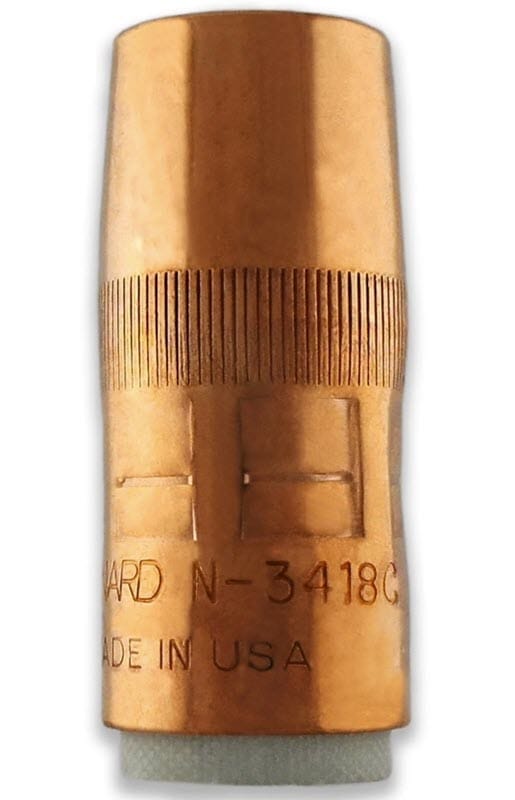 Copper MIG welding nozzle with N-3418C model number
