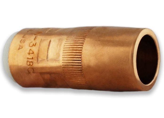Copper MIG welding nozzle with N-3418C model number