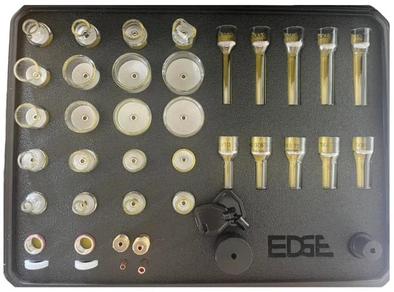 Everlast Consumables Everlast EDGE Pyrex Gas Lens Elite TIG  Kit - 17/18/26 Torches