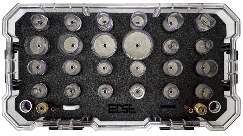 Everlast Consumables Everlast EDGE Pyrex Gas Lens Expert TIG Kit - 9/20/17/18/26 Torches