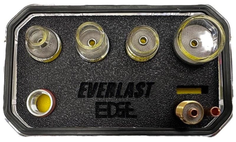 Everlast Consumables Everlast EDGE Pyrex Gas Lens Premium TIG Kit - 17/18/26 Torches