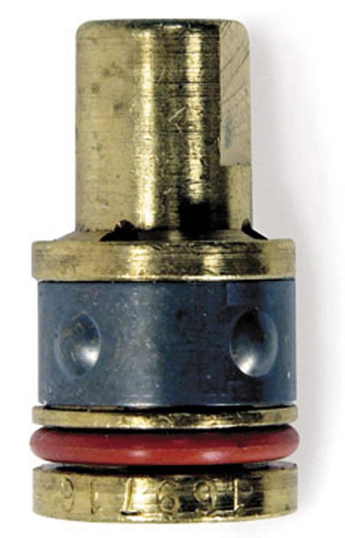Hobart brass and steel valve stem component with red O-ring