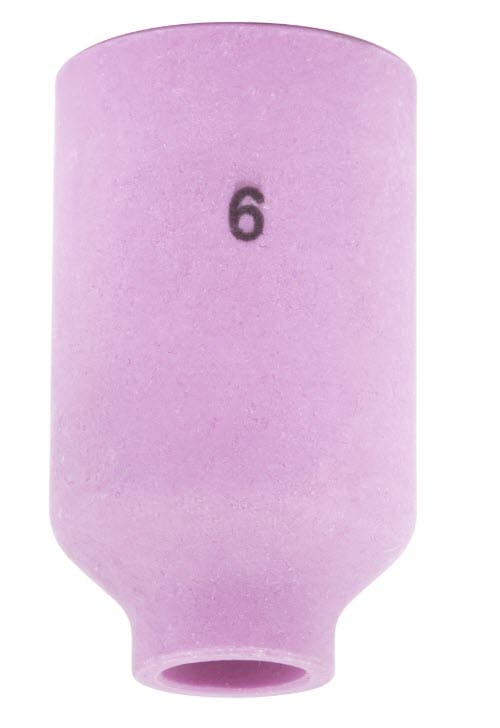 Pink ceramic TIG welding nozzle size 6