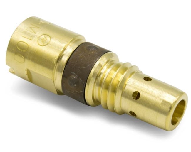 Brass welding nozzle contact tip