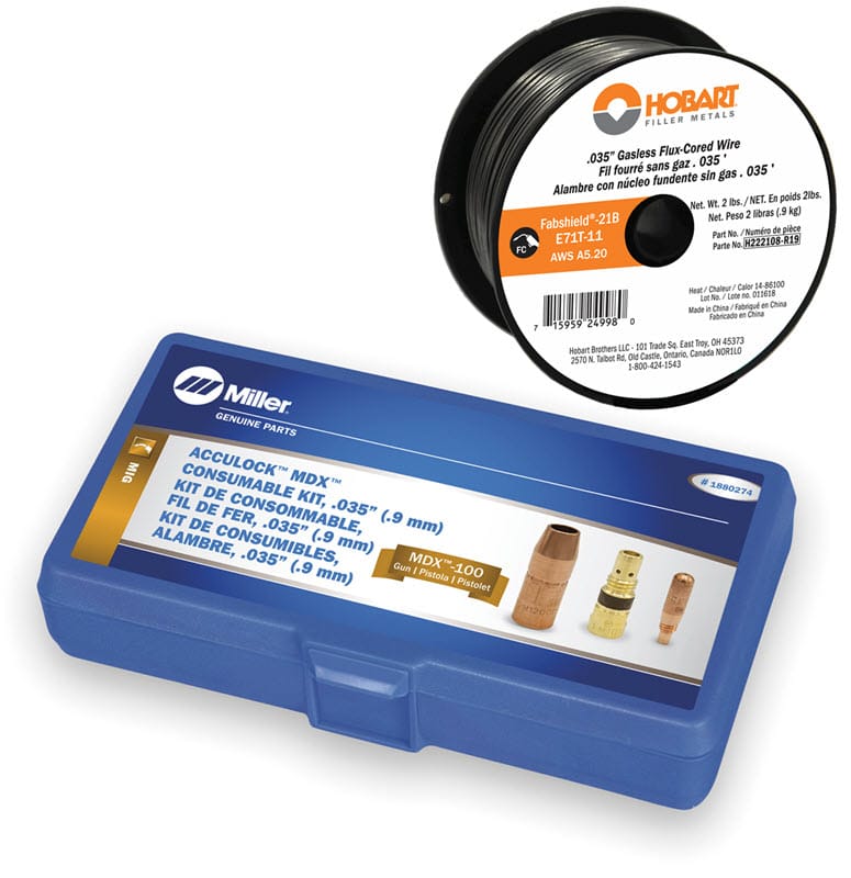 Free Product: Miller MDX-100 .035 Flux-Cored Starter Kit 1880274-S222108-019