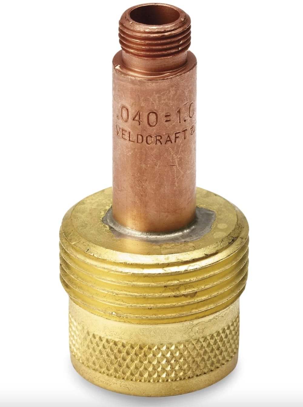 Weldcraft 040 inch copper collet body with brass base