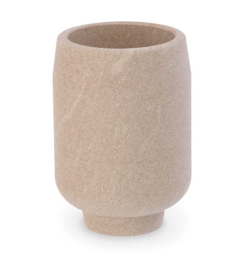 Weldcraft beige stone textured cylindrical tumbler