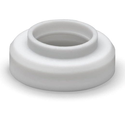 White Weldcraft ceramic cup for TIG welding torch