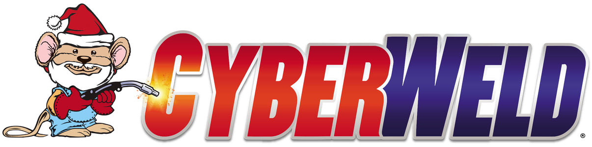 Cyberweld Christmas holiday logo