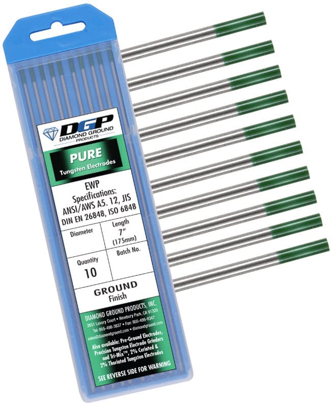 Diamond Ground Pure Tungsten Electrode PT-040