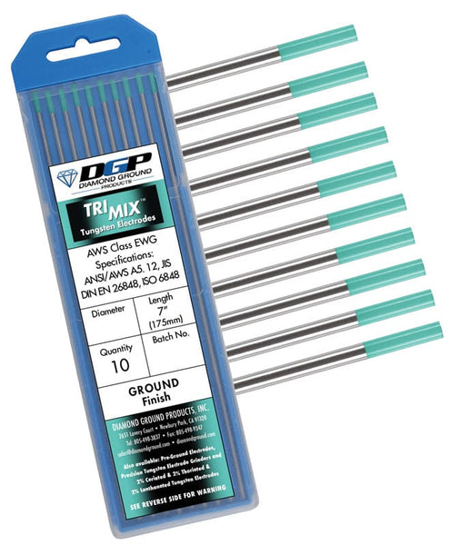 Diamond Ground Tri-Mix Tungsten Electrode