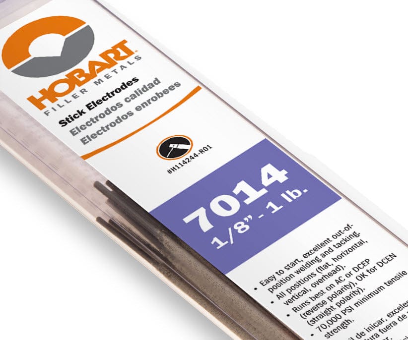 Hobart Filler Metals Hobart E7014 Stick Welding Electrode - 1# Pkg H114216-R01