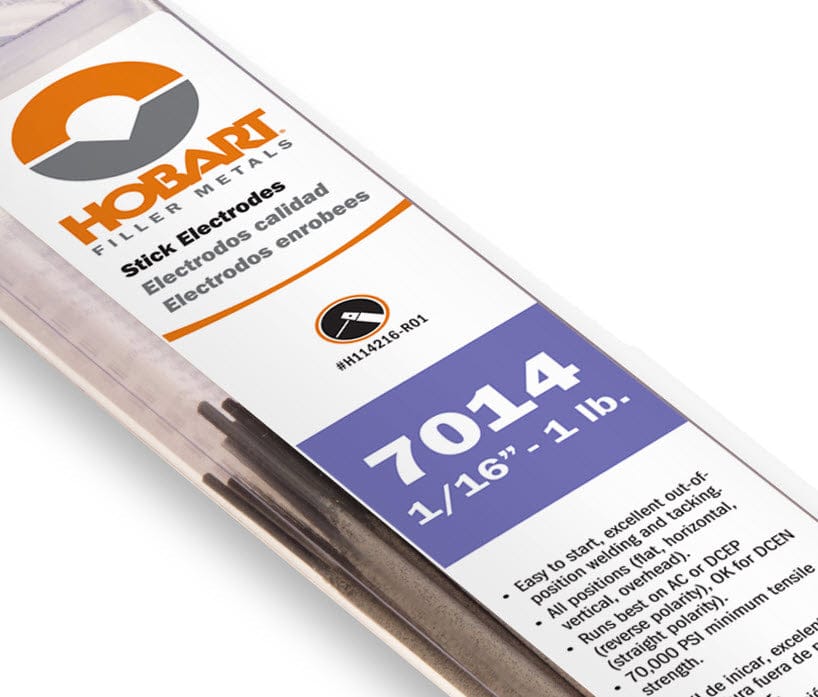 Hobart Filler Metals Hobart E7014 Stick Welding Electrode - 1# Pkg H114216-R01