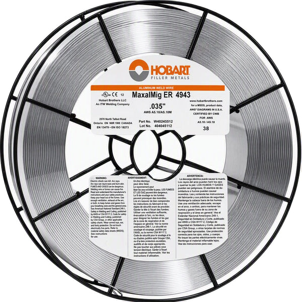 Hobart ER4943 Aluminum MIG Wire - 16# Wire Basket