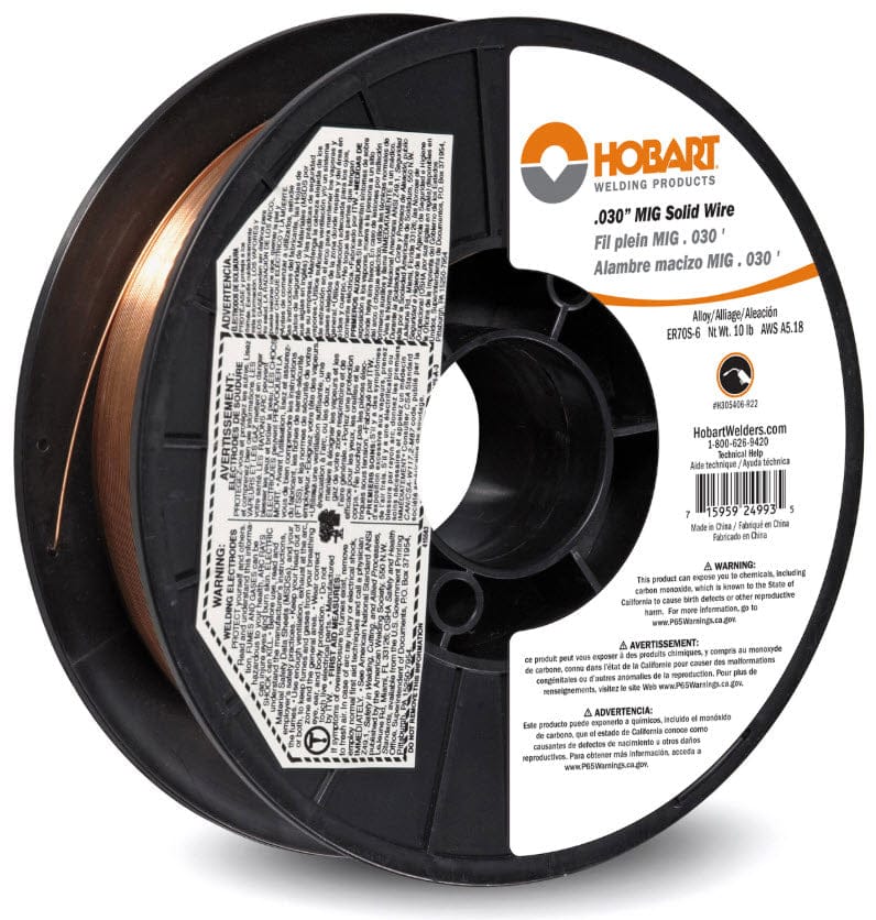 Hobart Filler Metals Hobart ER70S-6 MIG Welding Wire - 10# Spool