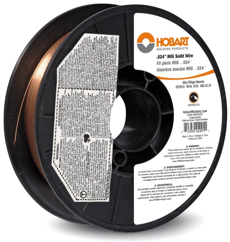 Hobart Filler Metals Hobart ER70S-6 MIG Welding Wire - 10# Spool