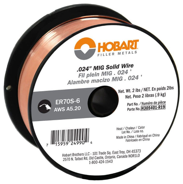 Hobart ER70S-6 MIG Welding Wire - 2# Spool