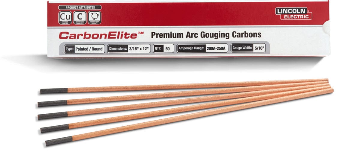 Lincoln Filler Metals 3/16 Lincoln CarbonElite Pointed Gouging Electrodes KP3800
