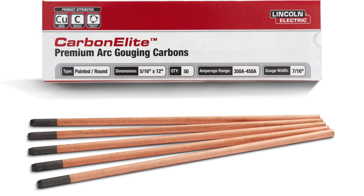 Lincoln Filler Metals 5/16 Lincoln CarbonElite Pointed Gouging Electrodes KP3800