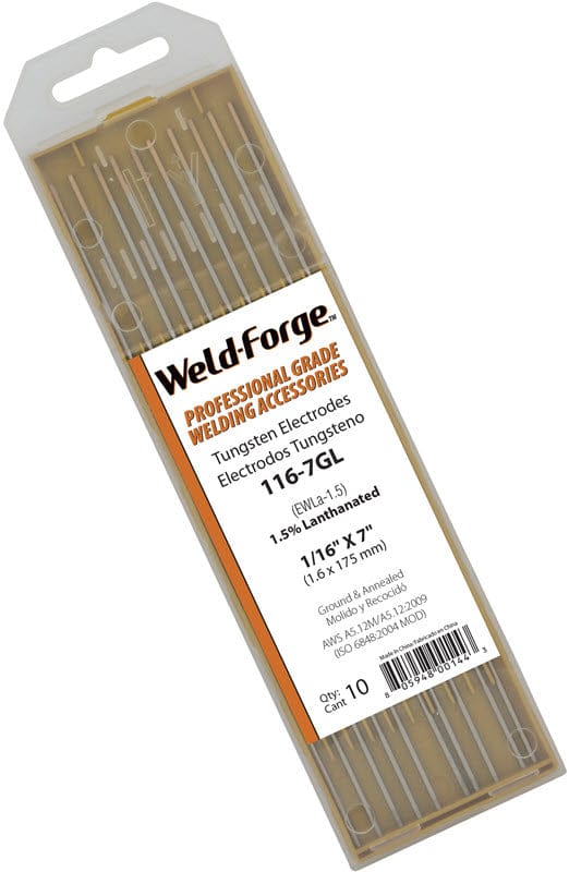 Weld-Forge Filler Metals 1/16 Weld-Forge 1.5% Lanthanated Tungsten Electrode