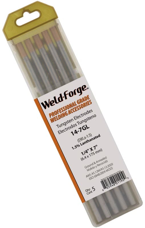 Weld-Forge Filler Metals 1/4 Weld-Forge 1.5% Lanthanated Tungsten Electrode