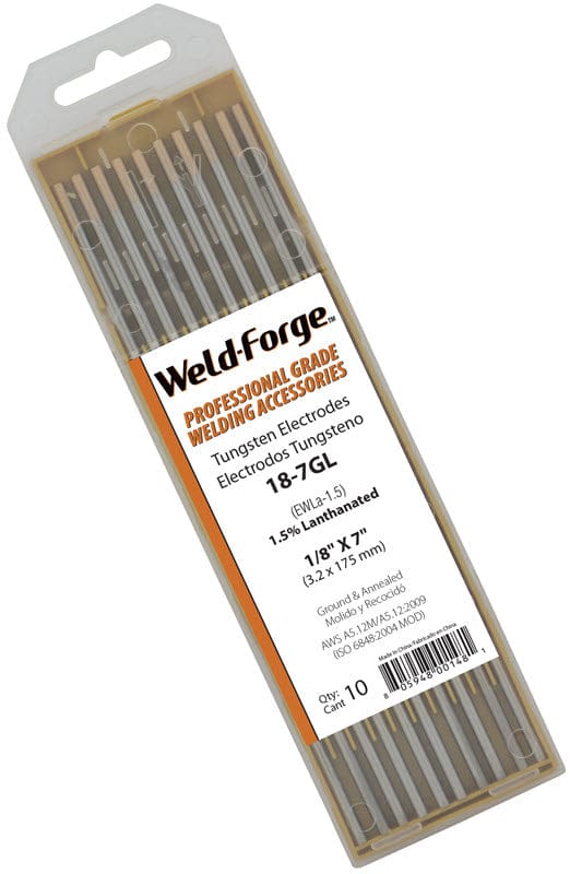 Weld-Forge Filler Metals 1/8 Weld-Forge 1.5% Lanthanated Tungsten Electrode