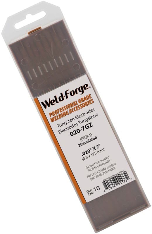 Weld-Forge Filler Metals .020 Weld-Forge 1% Zirconiated Tungsten Electrode