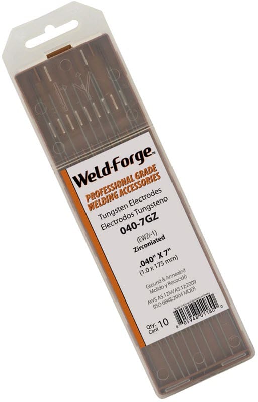 Weld-Forge Filler Metals .040 Weld-Forge 1% Zirconiated Tungsten Electrode