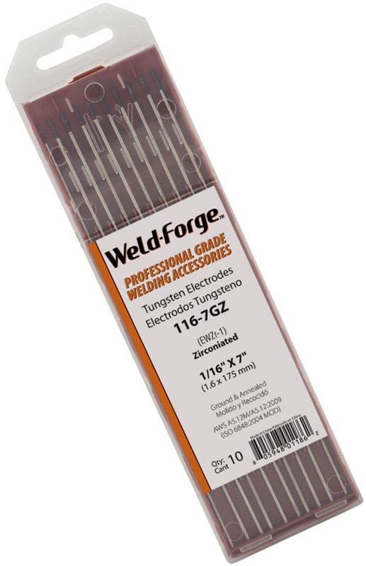 Weld-Forge Filler Metals 1/16 Weld-Forge 1% Zirconiated Tungsten Electrode