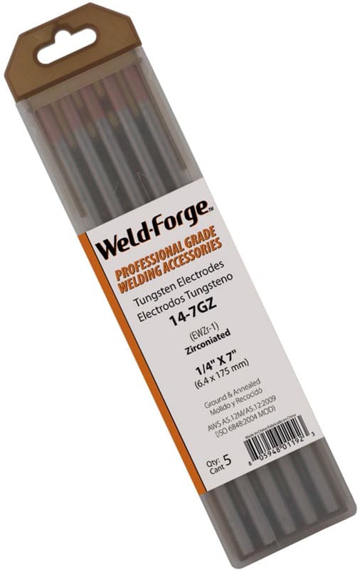 Weld-Forge Filler Metals 1/4 Weld-Forge 1% Zirconiated Tungsten Electrode