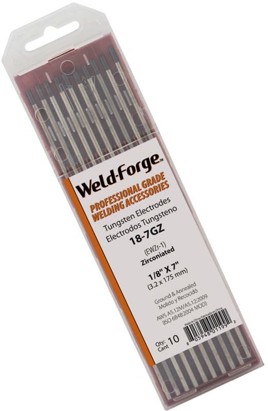 Weld-Forge Filler Metals 1/8 Weld-Forge 1% Zirconiated Tungsten Electrode