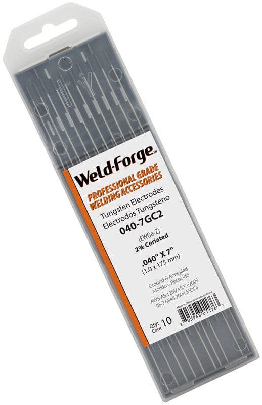 Weld-Forge Filler Metals .040 Weld-Forge 2% Ceriated Tungsten Electrode