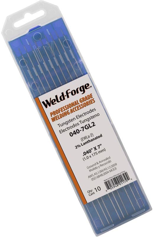 Weld-Forge Filler Metals .040 Weld-Forge 2% Lanthanated Tungsten Electrode