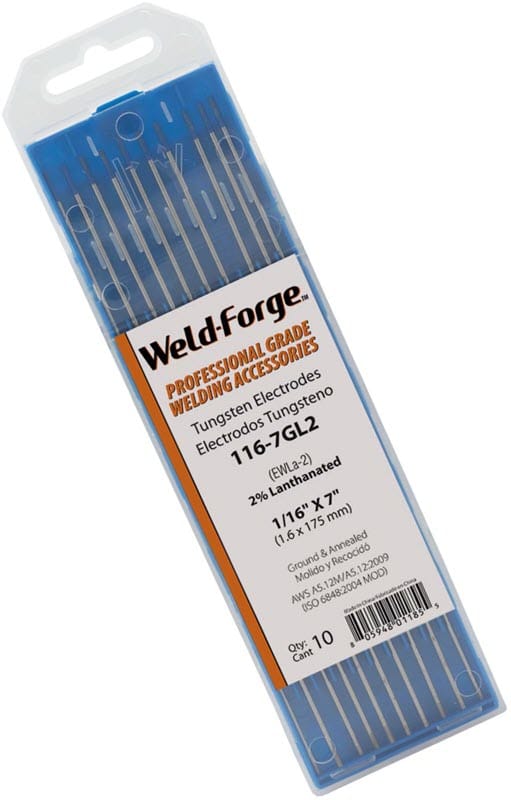 Weld-Forge Filler Metals 1/16 Weld-Forge 2% Lanthanated Tungsten Electrode