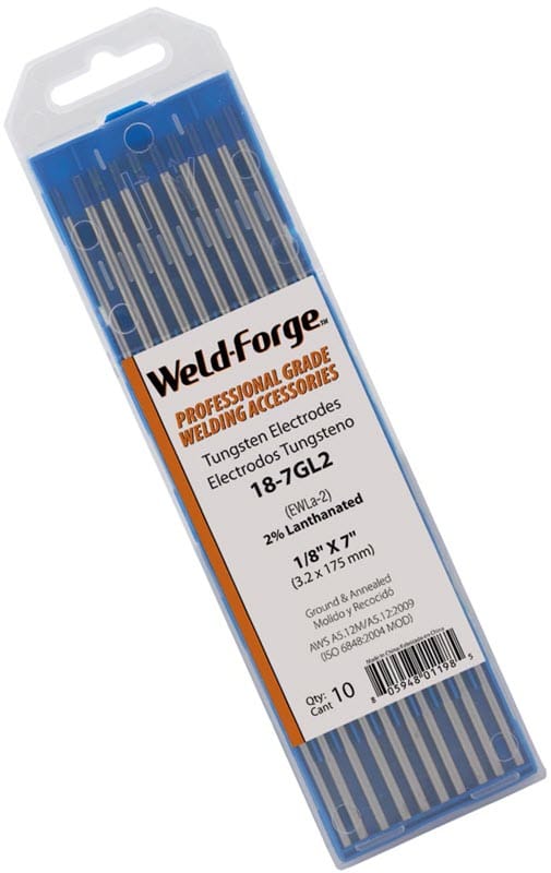 Weld-Forge Filler Metals 1/8 Weld-Forge 2% Lanthanated Tungsten Electrode