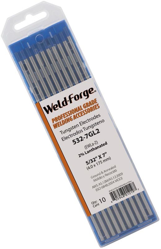 Weld-Forge Filler Metals 5/32 Weld-Forge 2% Lanthanated Tungsten Electrode