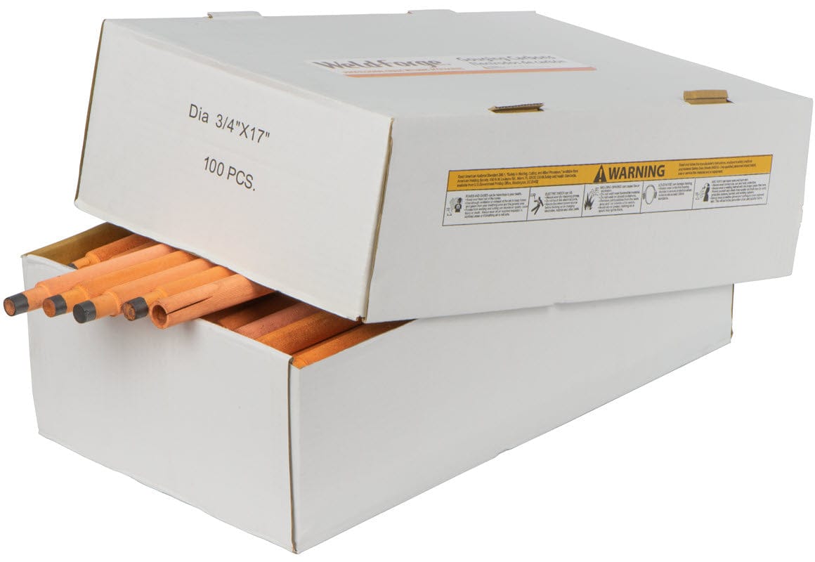 Weld-Forge Filler Metals 3/4 Weld-Forge Jointed Carbon Arc Gouging Electrodes - DC Copper Coated