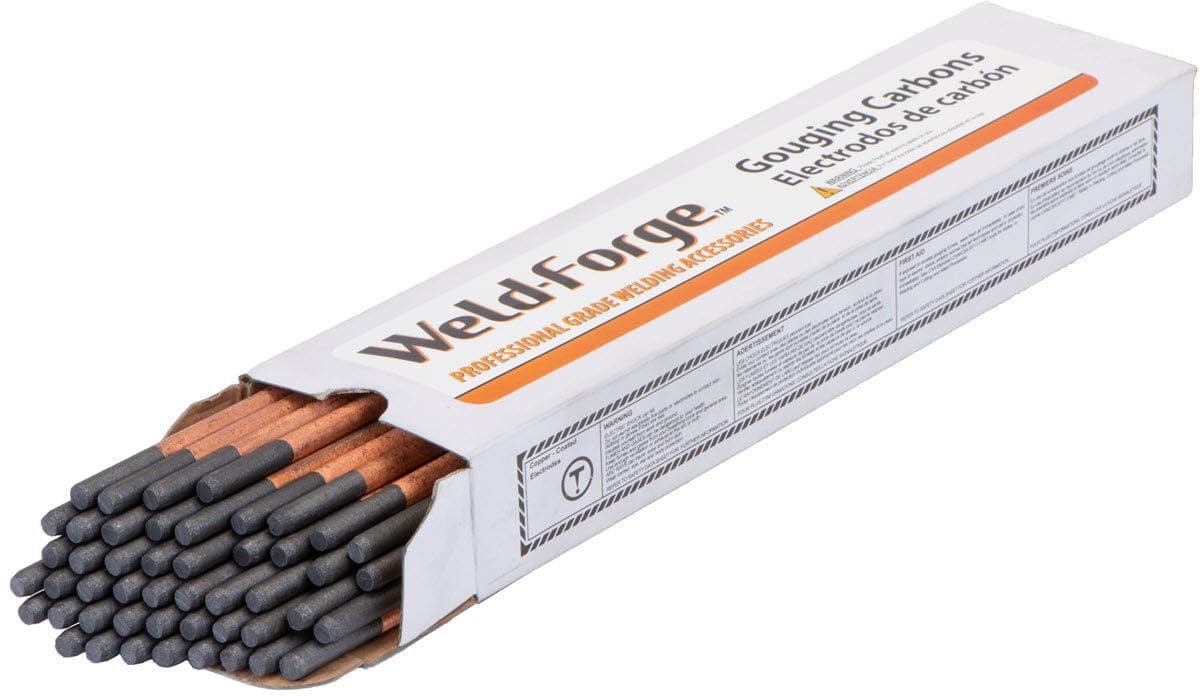 Weld-Forge Filler Metals 1/4 Weld-Forge Pointed Carbon Arc Gouging Electrodes - DC Copper Coated