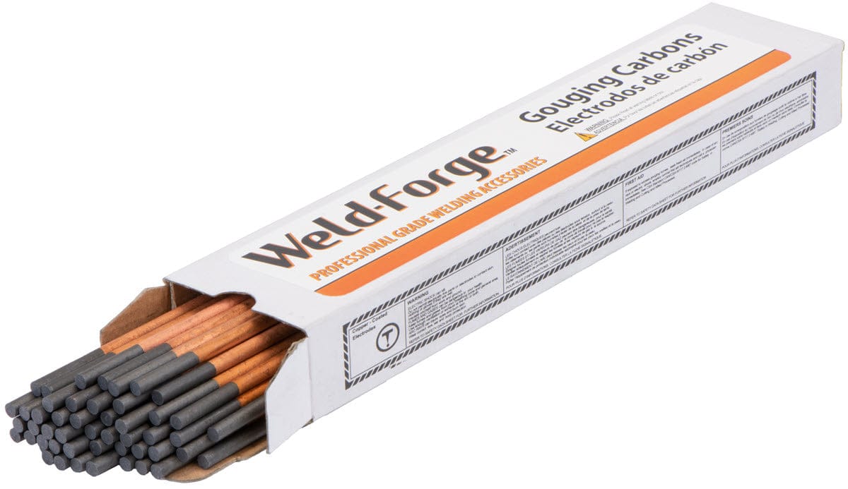 Weld-Forge Filler Metals 3/16 Weld-Forge Pointed Carbon Arc Gouging Electrodes - DC Copper Coated