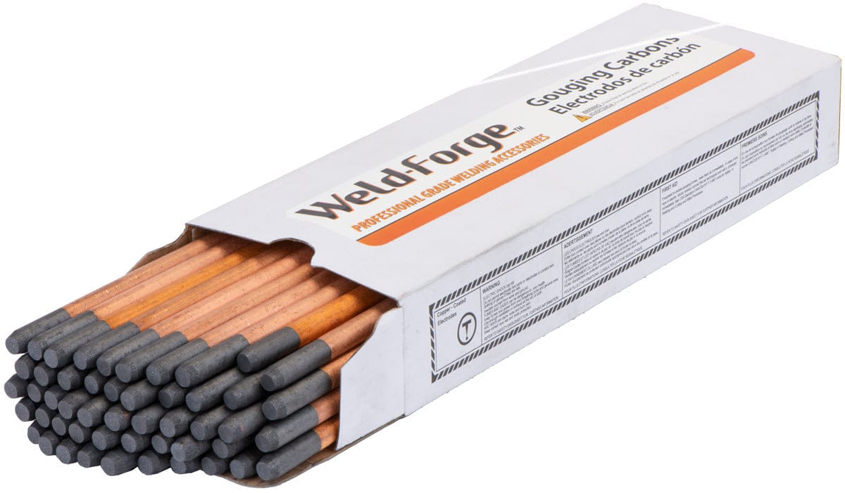 Weld-Forge Filler Metals 3/8 Weld-Forge Pointed Carbon Arc Gouging Electrodes - DC Copper Coated