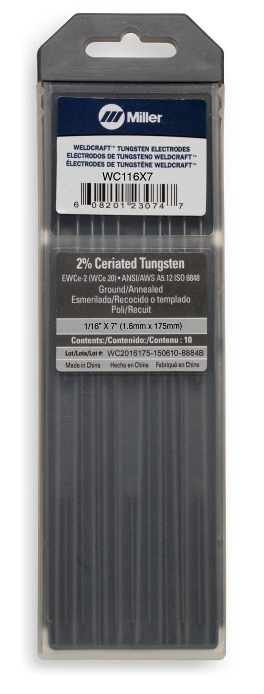 Weldcraft 2% Ceriated Tungsten Electrode