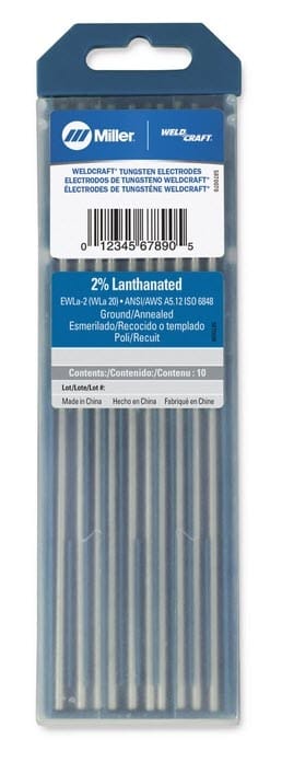 Weldcraft Filler Metals Weldcraft 2% Lanthanated Tungsten Electrode