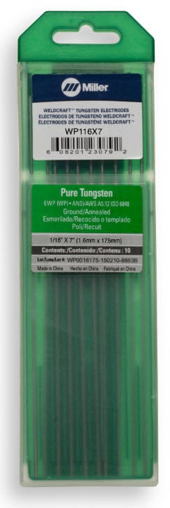 Weldcraft Filler Metals Weldcraft Pure Tungsten Electrode WP116X7