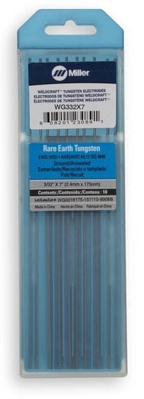 Weldcraft Filler Metals 3/32 Weldcraft Rare Earth Tungsten Electrode
