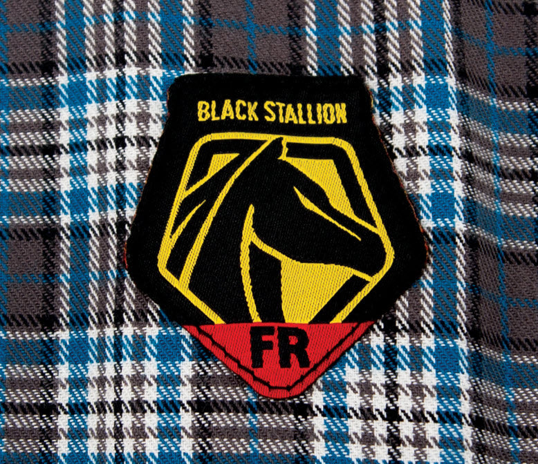 Black Stallion Gray Plaid FR Cotton Work Shirt FS9-PGY