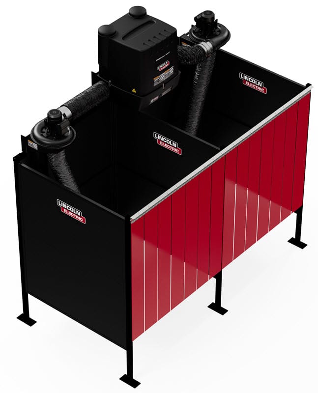 Lincoln Fume Extractors 1-Phase, 120 Volt Lincoln Prism 5' X 5' Dual Fume Extraction Weld Booth One-Pak K5563-2